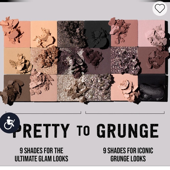 Huda Pretty Grunge Eyeshadow Palette shades every day & night glam-grunge hot af - Picture 5 of 14